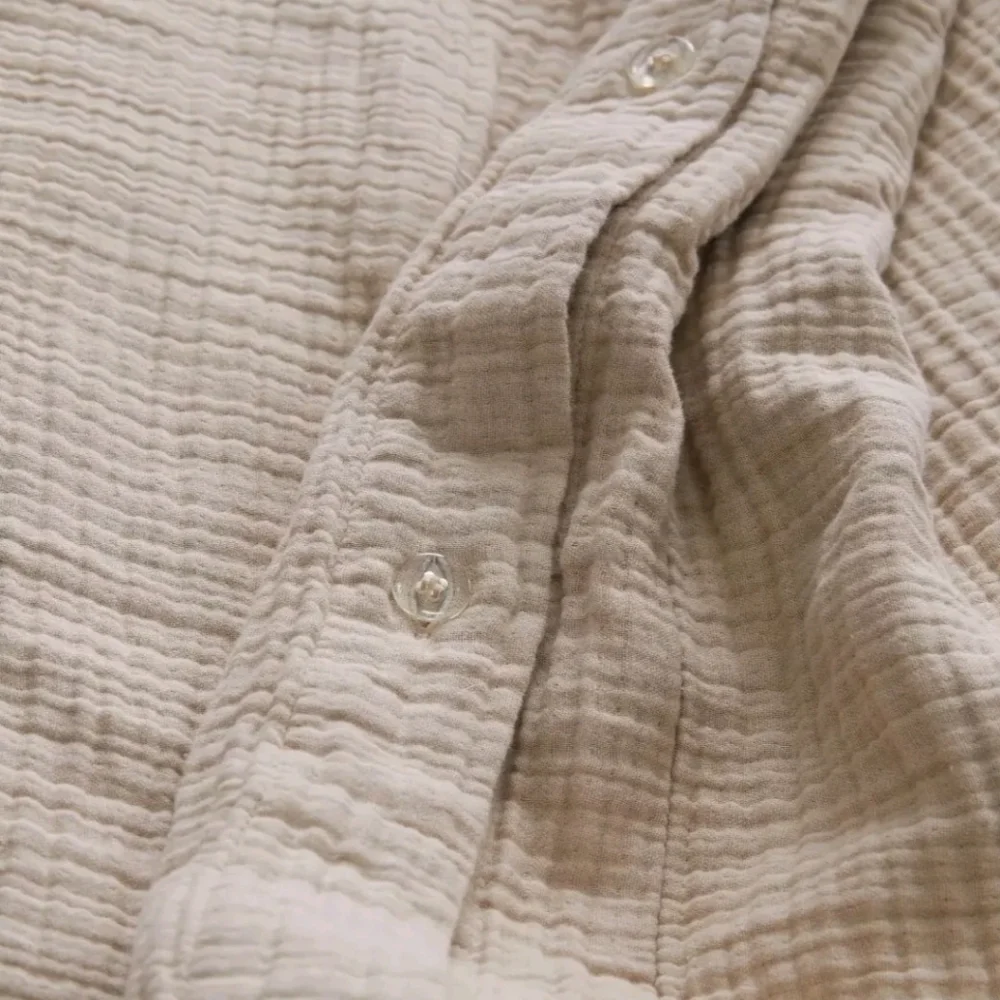 Quince Organic Cotton Dune Airy Gauze Duvet Cover! King/ Cal King (786)